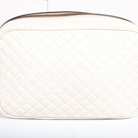 Authentic Gucci White Stripe Leather Trapuntata Handbag - Picture 3 of 12